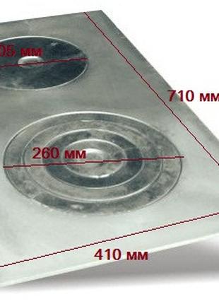 Плита 2-конфорна, 18 кг, 410x710 мм Код/Артикул 84 IS-001