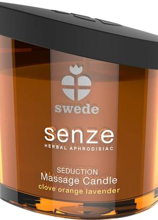 Масажна свічка Swede Senze, з ароматом гвоздики, апельсина та ...