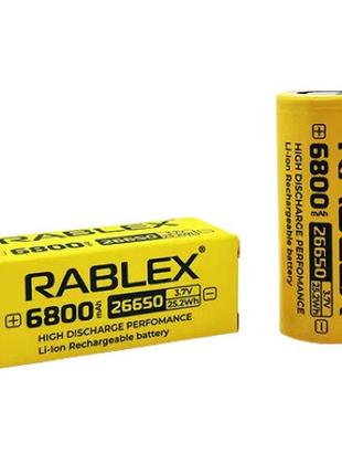 Акумулятор 26650 Rablex 6800mAh 3,7V Li-ion