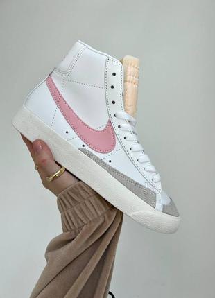 Кросівки nike blazer white pink