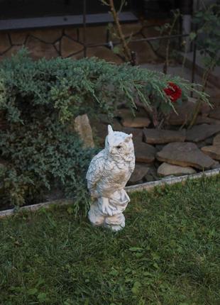 Садовая фигура, статуэтка Сова филин для декора сада изготовле...