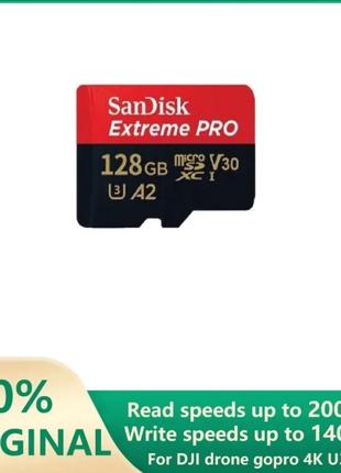 Карта SanDisk Extreme PRO Micro SD 128 ГБ флэш-карта памяти SD...