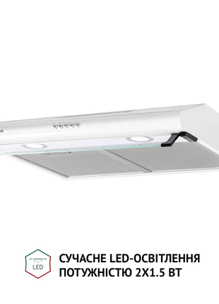 PERFELLI PL 6042 WH LED Кухонная плоская вытяжка кухня мебель