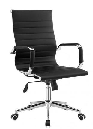 Кресло офисное алабама m, средняя спинка, цвет черный