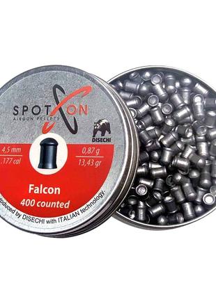 Пули пневматические SPOTON Falcon 400 шт, 4.5 мм, 0.87 гр.