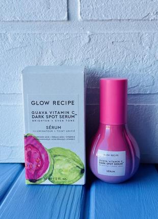 Glow recipe guava vitamin c + ferulic dark spot serum освещающ...