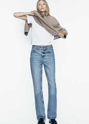Джинси zara 36 z1975 high-rise slim jeans