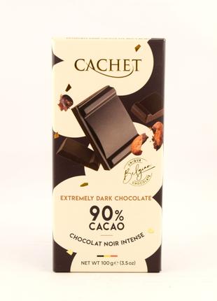 Бельгийский экстрачерный шоколад 90% какао Cachet Extremely 10...