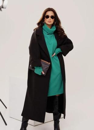 Жіночі пальта issa plus 13549  xl чорний