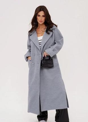 Жіночі пальта issa plus 13549  3xl сірий