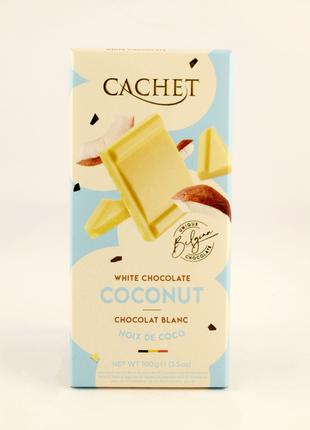 Шоколад белый Cachet Coconut 100гр (Бельгия)