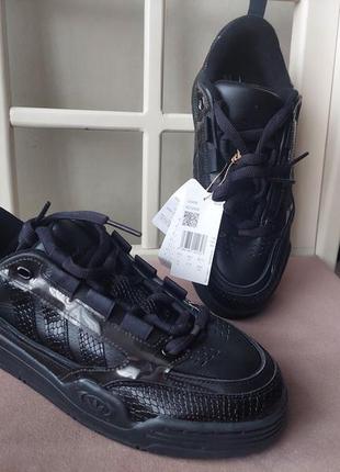Кожаные кроссовки adidas originals adi2000 “snakeskin – black”...