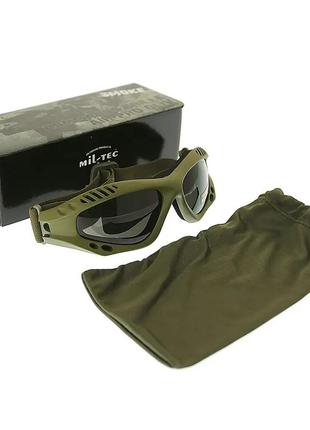 Тактические очки mil-tec commando olive smoke 15615301