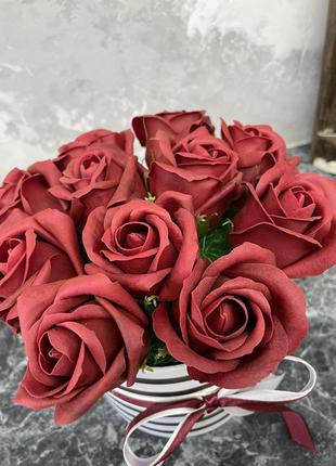 Шикарный подарок! 11 роз Букет из мыльных цветов, мыльные розы