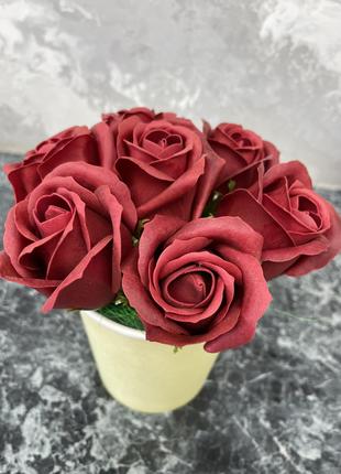 Шикарный подарок! 7 роз! Букет из мыльных роз, мыльные розы
