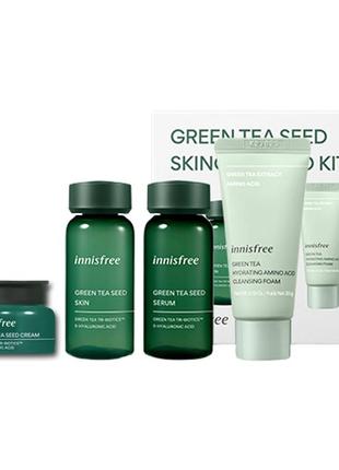 Innisfree green tea special kit набір 4 предмети зелений чай