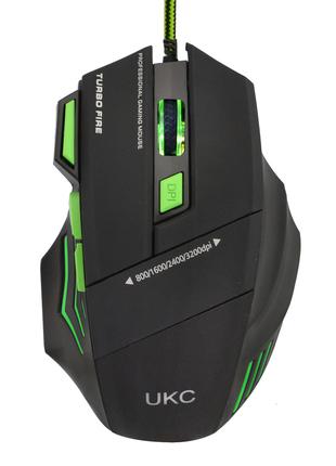 Проводная игровая мышка UKC X7S 3D с подсветкой + коврик (6967)