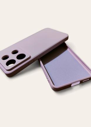 Xiaomi Redmi Note 13 Pro 5G силиконовый чехол микрофибра Lavender