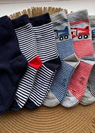 Набор хлопковых носков для мальчика из 6 пар, размер обуви 27-...