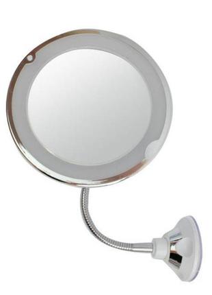 Зеркало для макияжа Flexible Mirror с подсветкой на гибкой нож...