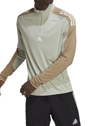 Лонгслив  adidas training long sleeve t-shirt green 2021г ориг...