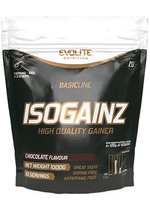 Гейнер Evolite Nutrition IsoGainz, 1 кг Шоколад