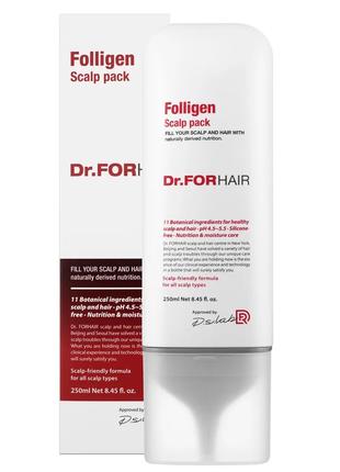 Оздоровлююча маска для шкіри голови Dr.FORHAIR Folligen Scalp ...