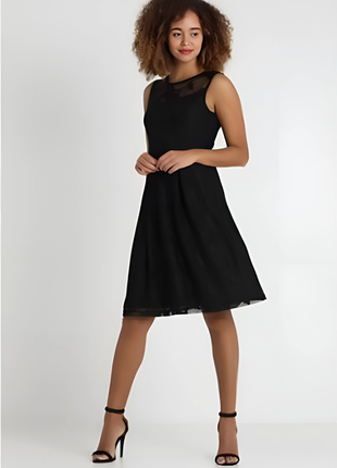 Черное сетевое платье 44 46 размер новое
