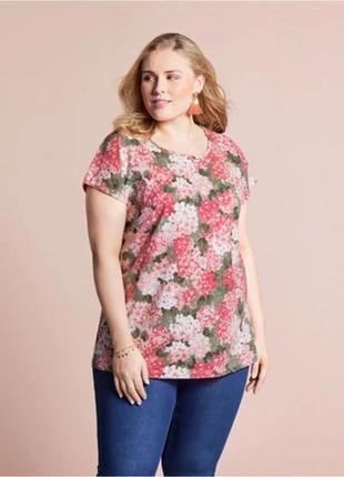 Женская футболка большого размера 64-66 esmara нитевичка