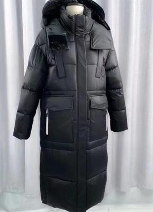 Зимнее пальто женское спортивное пальто черное пальто на холло...