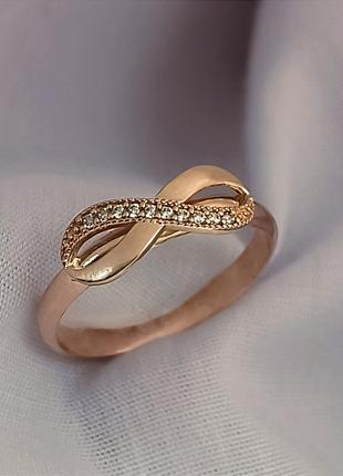 Золотое кольцо бесконечность 585 пробы Ukr-gold.com