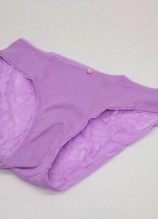 Трусики victoria's secret women's cotton bikini lace back pant...