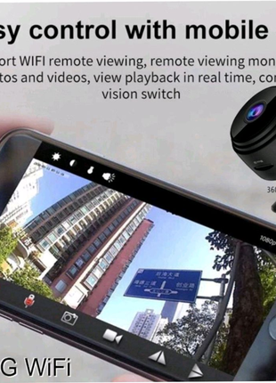 Мини Камера IP Видеонаблюдение Wi-Fi FullHD 1080 Action Camera A9