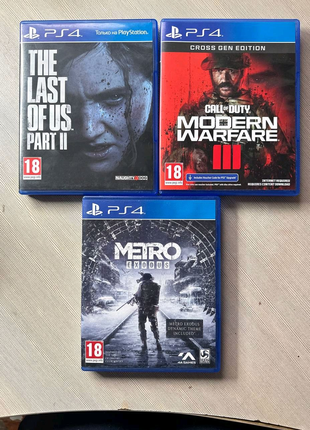 Call of duty,the last of us,metro