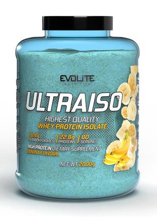 Протеин Evolite Nutrition Ultra Iso, 2 кг Банан