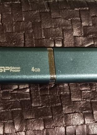 Флешка 4 ГБ Silicon Power SP 5.32/14.2 4гб голубая