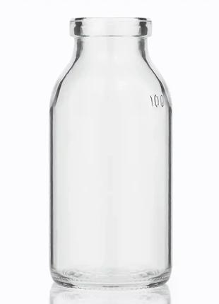 10 шт Пляшки скляні для інфузійних препаратів прозорі 100 мл, ...