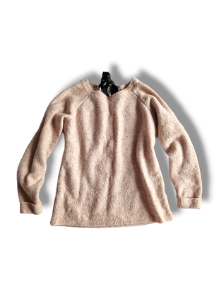 Плотно розовый свитер мягкий с бантом на спине