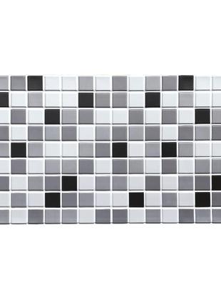 Декоративная ПВХ панель черно-белая мозаика 960х480х4мм SW-000...