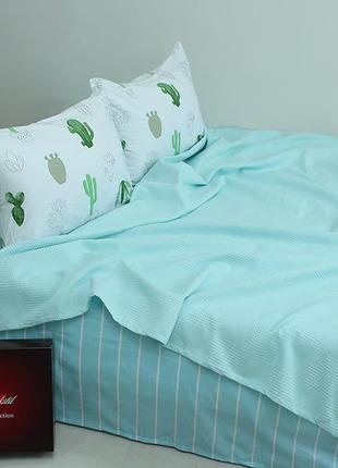Летний набор постельного белья "пике" 100% хлопок.