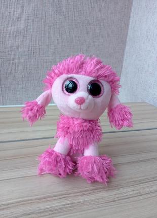 Мягкая игрушка ty beanie boos розовый пудель patsey, 15 см