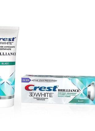Зубная отбеливающая антибактериальная crest 3d white brillianc...