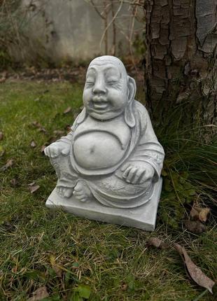 Садова фігура, статуетка Будда для декору саду виготовлена з ц...