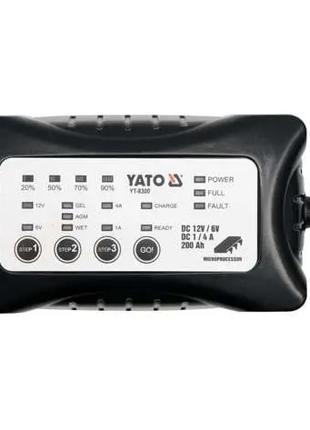 Зарядний пристрій YATO 6/12V 1-4A 200Ah YT-8300