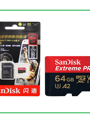 Карта памяти 64gb SanDisk Extreme PRO 64gb microSDXC 10 Класс