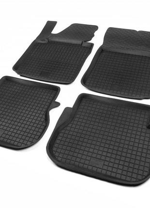 Гумові килимки з бортом (4 шт, Polytep) для Volkswagen Caddy 2...