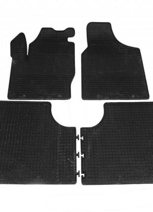 Резиновые коврики Polytep (4 шт, резина) для Seat Alhambra 199...