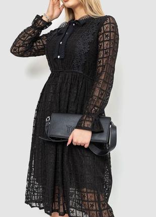 Нарядное платье, цвет черный, 129r1907