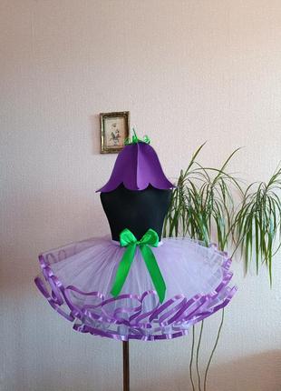 Карнавальний костюм квіточка, дзвіночок бузковий 4-7 років