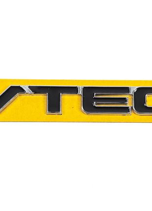 Надпись VTEC черный с хромом (110мм на 15мм) для Тюнинг Honda